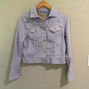 Michael Kors Lilac Stretch Denim Jacket Women’s M
